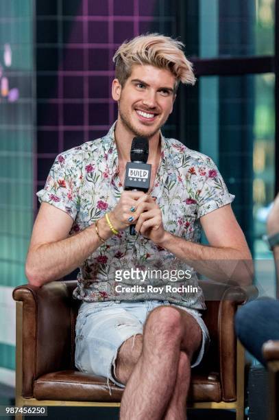 Joey Graceffa discusses "The Savant" with the Build Series at Build Studio on June 29, 2018 in New York City.