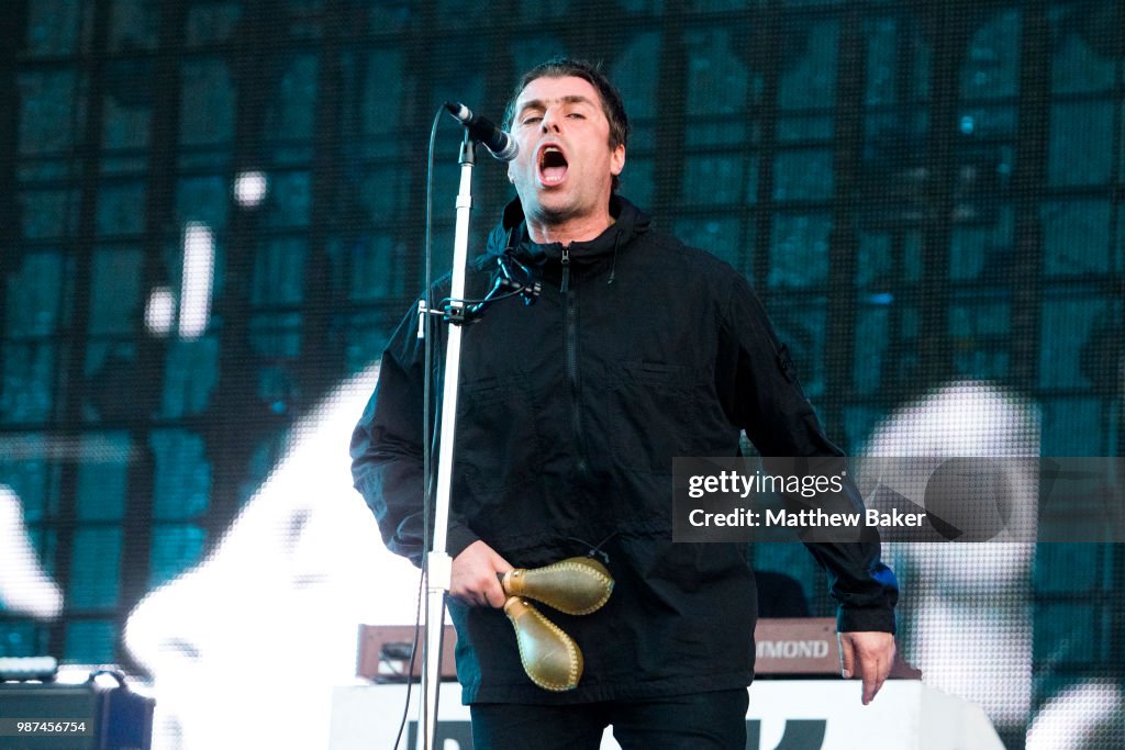 Liam Gallagher Performs At Finsbury Park