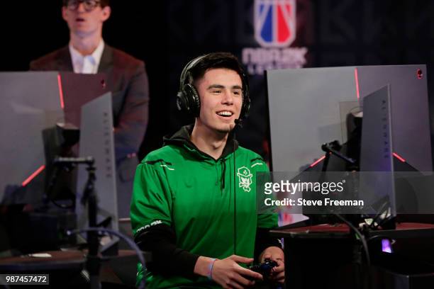 ProFusion of Celtics Crossover Gaming plays against Grizz Gaming on June 23, 2018 at the NBA 2K League Studio Powered by Intel in Long Island City,...