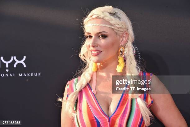 Daniela Katzenberger attends the NYX Face Awards 2018 on June 27, 2018 in Berlin, Germany.