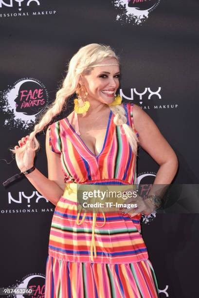 Daniela Katzenberger attends the NYX Face Awards 2018 on June 27, 2018 in Berlin, Germany.