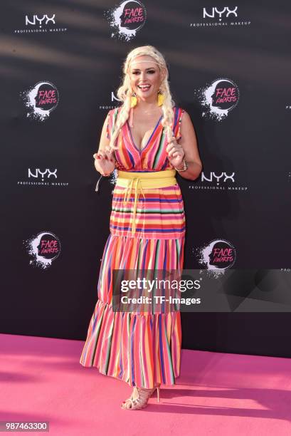 Daniela Katzenberger attends the NYX Face Awards 2018 on June 27, 2018 in Berlin, Germany.