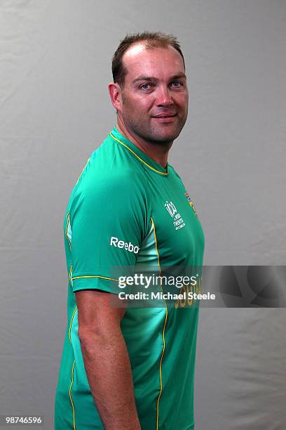 Jacques Kallis of South Africa ICC T20 World Cup squad on April 29, 2010 in Bridgetown, Barbados.