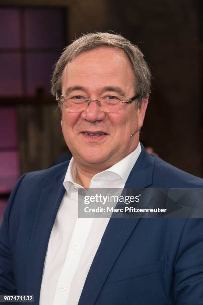 Politician Armin Laschet attends the Koelner Treff TV Show at the WDR Studio on June 29, 2018 in Cologne, Germany.