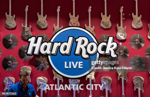 The Hard Rock Hotel and Casino, previously the Trump Taj Mahal, is seen on June 29, 2018 in Atlantic City, New Jersey. The Hard Rock is one of two...
