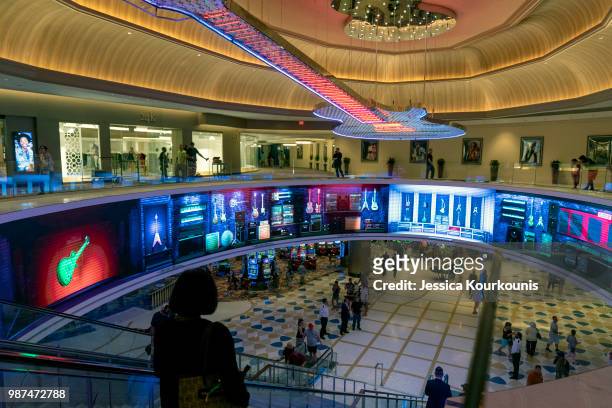 General view inside the Hard Rock Hotel and Casino, previously the Trump Taj Mahal, on June 29, 2018 in Atlantic City, New Jersey. The Hard Rock is...