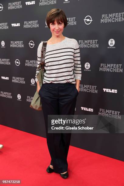 Julia Koschitz attends the premiere of the first episode of the crime-series 'Parfum' as part of the Munich Film Festival 2018 at Mathaeser...