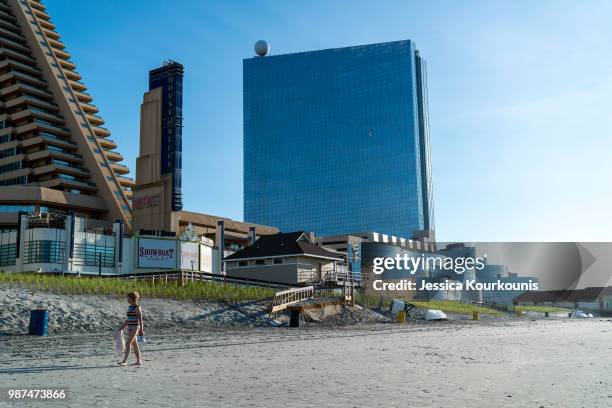 The former Revel casino reopened on this week as the Ocean Resort on June 28, 2018 in Atlantic City, New Jersey. Ocean Resort is one of two new...