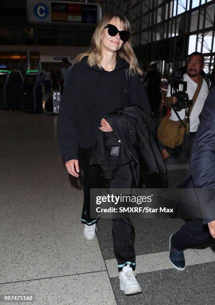 Jaime King is seen at Los Angeles International Airport on June 29, 2018 in Los Angeles, CA.