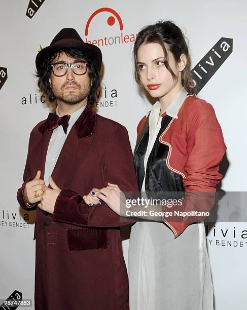 Sean Lennon and Charlotte Kemp Muhl attends the 2nd Annual Bent on Learning Benefit at The Puck Building on April 28, 2010 in New York City.