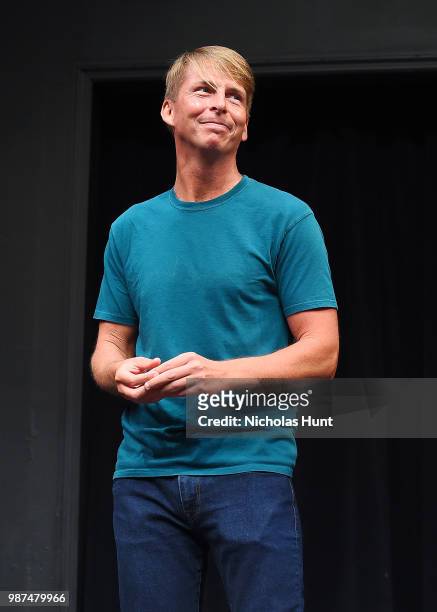 Jack McBrayer attends the UCB's 20th Annual Del Close Improv Marathon Press Conference at UCB Theatre on June 29, 2018 in New York City.