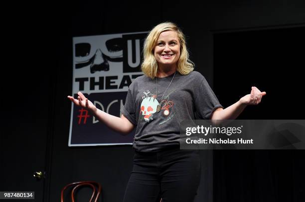 Amy Poehler attends the UCB's 20th Annual Del Close Improv Marathon Press Conference at UCB Theatre on June 29, 2018 in New York City.