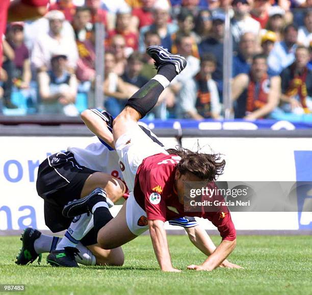 Vincenzo Montella of Roma in action during the Serie A 30th Round League match between Roma and Atalanta played at the Olympic Stadium Rome. DIGITAL...
