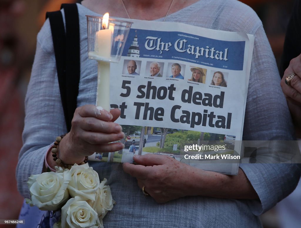 At Least 5 Killed In Shooting At Annapolis Capital-Gazette  Newspaper