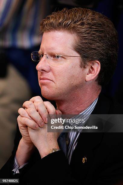 Housing and Urban Development Secretary Shaun Donovan attends a Recovery Act implementation cabinet meeting with other Obama Administration...