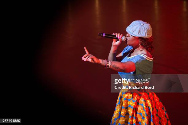 Reen performs during the 20 Years of Opera Puccino concert at L'Olympia on June 29, 2018 in Paris, France.