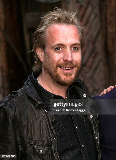 Actor Rhys Ifans attends a photocall to promote his new movie 'Anonymous' at the Babelsberg studios on April 29, 2010 in Potsdam, Germany.