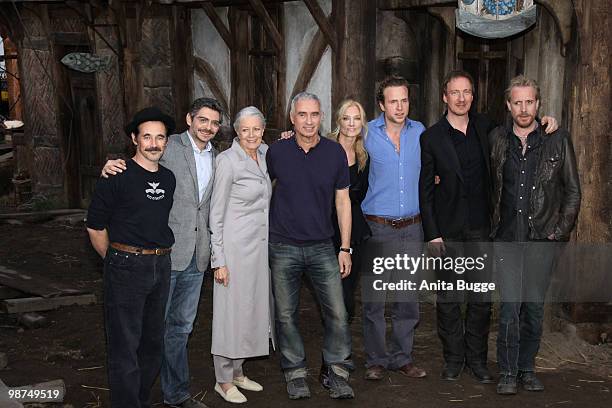 Actor Mark Rylance, author John Orloff, actress Vanessa Redgrave, director Roland Emmerich, actress Joely Richardson, actor Rafe Spall, actor David...