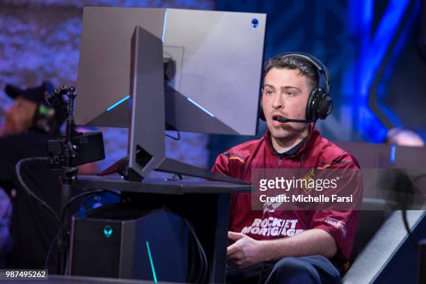 Sick x 973 of Cavs Legion Gaming Club looks on during the match against Knicks Gaming on JUNE 29, 2018 at the NBA 2K League Studio Powered by Intel...