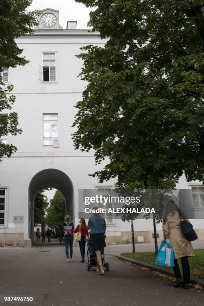 The building wing between courtyard 7 and 8 of the Old General Hospital where pioneering scientist Ignaz Phillip Semmelweis practiced as a doctor is...