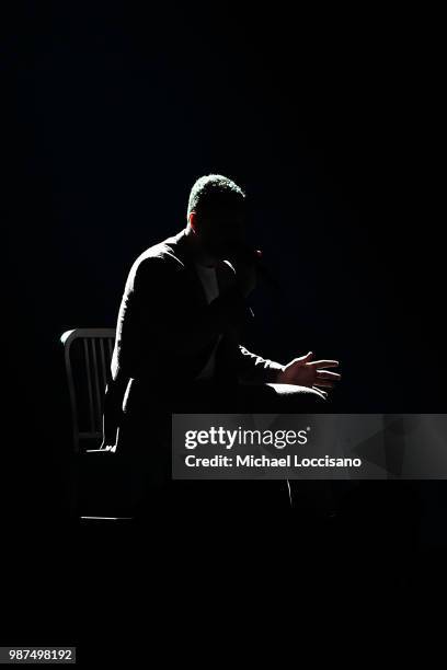 Sam Smith performs at Madison Square Garden on June 29, 2018 in New York City.