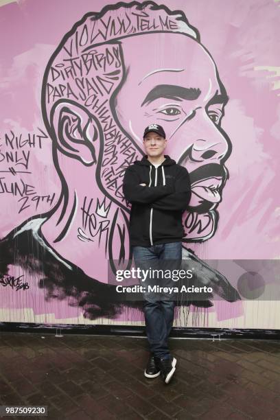 Actor, Joseph Sikora attends the performance "HerO: A Work in Progress" with Omari Hardwick at The Billie Holiday Theater on June 29, 2018 in...