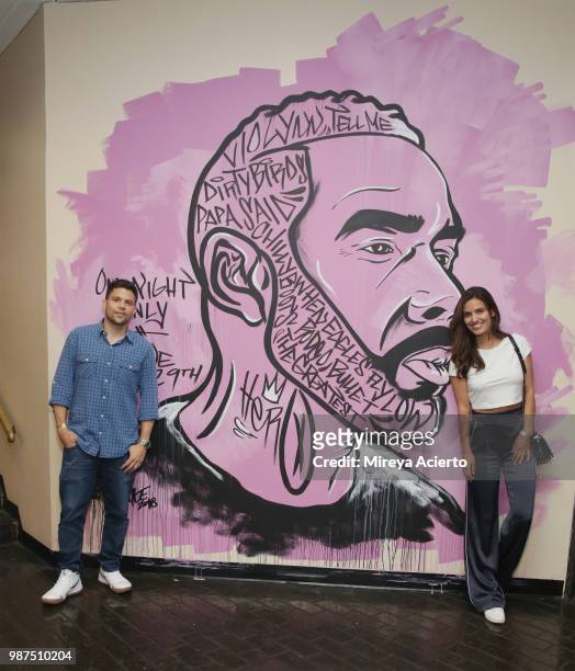 Actor Jerry Ferrara and Breanne Racano attend the performance "HerO: A Work in Progress" with Omari Hardwick at The Billie Holiday Theater on June...