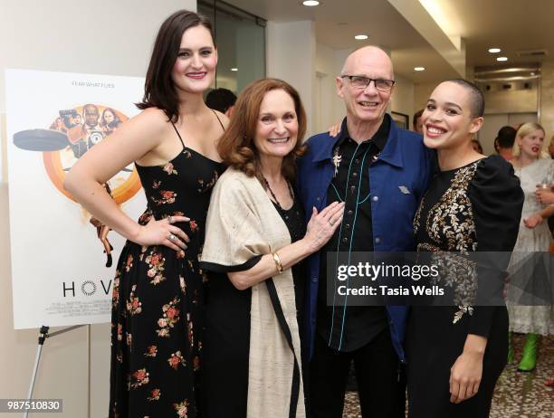 Mary Chieffo, Beth Grant, Mick Coleman and Cleopatra Coleman attend the "Hover" Los Angeles premiere screening at Arena Cinelounge on June 29, 2018...