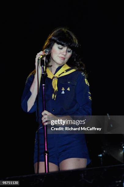 Linda R Linda Ronstadt performs live at The Greek Theatre in 1976 in... News ...