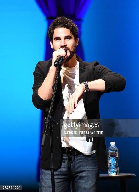 Darren Criss performs in concert at Cobb Energy Center on June 29, 2018 in Atlanta, Georgia.