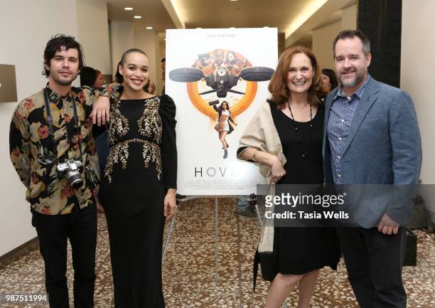 Shane Coffey, Cleopatra Coleman, Beth Grant and Matt Osterman attend the "Hover" Los Angeles premiere screening at Arena Cinelounge on June 29, 2018...