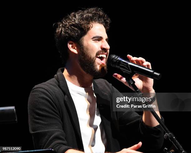 Darren Criss performs in concert at Cobb Energy Center on June 29, 2018 in Atlanta, Georgia.