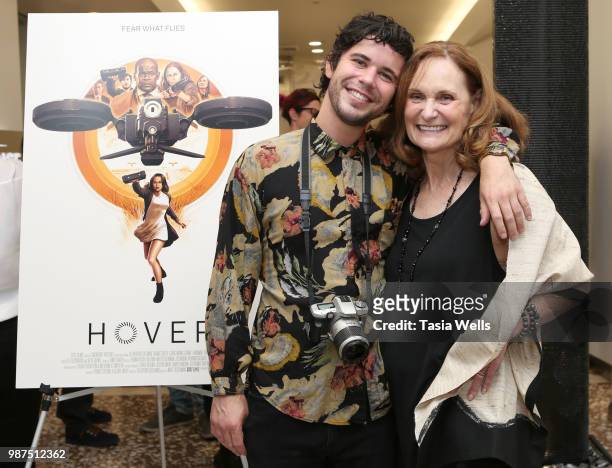 Shane Coffey and Beth Grant attend the "Hover" Los Angeles premiere screening at Arena Cinelounge on June 29, 2018 in Hollywood, California.