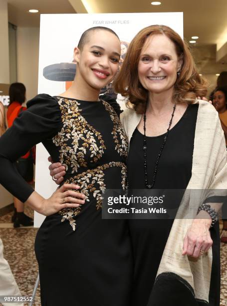 Cleopatra Coleman and Beth Grant attend the "Hover" Los Angeles premiere screening at Arena Cinelounge on June 29, 2018 in Hollywood, California.