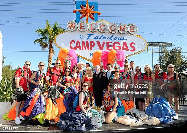 Clark County, Nevada Commissioner Tom Collins, model and television personality Holly Madison, Las Vegas Mayor Oscar Goodman and entertainer Wayne...