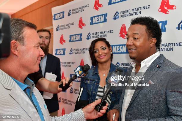 Pedro Martinez attends the Pedro Martinez Charity Feast With 45 at Fenway Park on June 29, 2018 in Boston, Massachusetts.