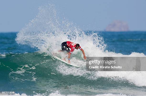 Jadson Andre of Brazil surfs to victory during the 2010 Santa Catarina Pro on April 29, 2010 in Santa Catarina, Brazil.