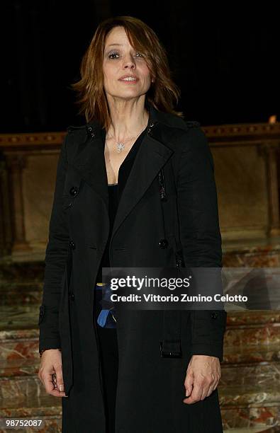 Elisabetta Gardini poses inside the Duomo on April 29, 2010 in Milan, Italy.