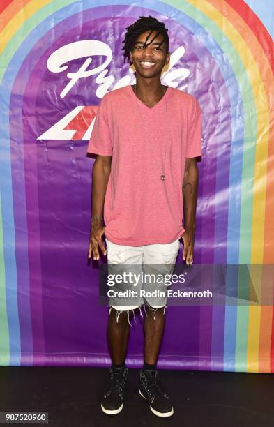 Kingsley arrives at "Live Telethon" with three-hour variety show "Pride Live" on GLAAD YouTube at YouTube Space LA on June 29, 2018 in Los Angeles,...