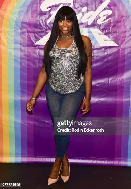 Alexandra Grey arrives at "Live Telethon" with three-hour variety show "Pride Live" on GLAAD YouTube at YouTube Space LA on June 29, 2018 in Los...