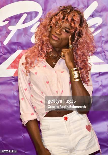 Miles Jai arrives at "Live Telethon" with three-hour variety show "Pride Live" on GLAAD YouTube at YouTube Space LA on June 29, 2018 in Los Angeles,...