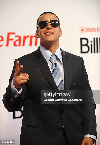 Rapper Daddy Yankee attends the 2010 Billboard Latin Music Awards at Coliseo de Puerto Rico José Miguel Agrelot on April 29, 2010 in San Juan, Puerto...
