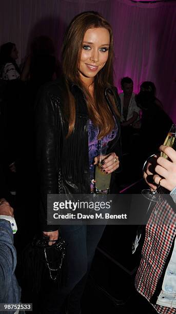 Una Healy attends the Sunglass Hut flagship store opening party at Sunglass Hut on April 29, 2010 in London, England.