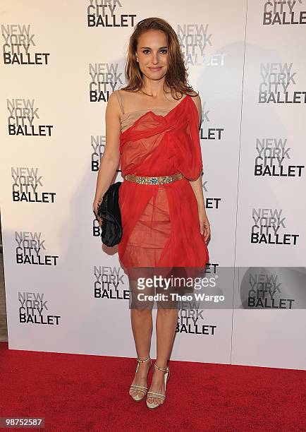 Natalie Portman attends the 2010 New York City Ballet Spring Gala at the David H. Koch Theater, Lincoln Center on April 29, 2010 in New York City.