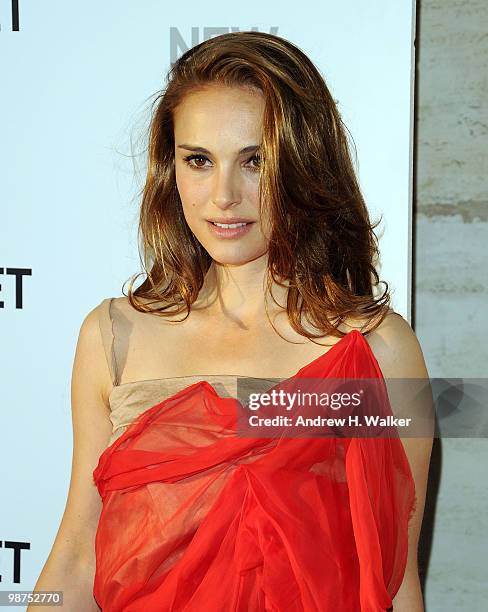 Actress Natalie Portman attends the 2010 New York City Ballet Spring Gala at the David H. Koch Theater, Lincoln Center on April 29, 2010 in New York...