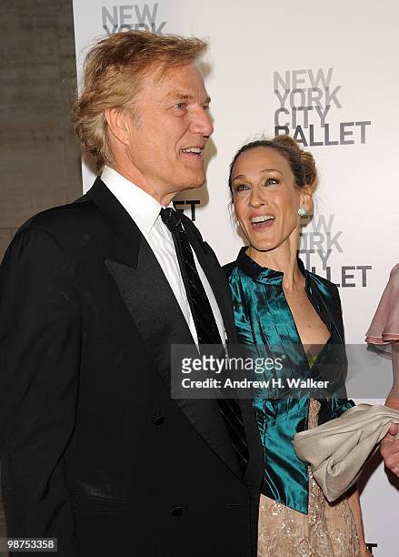 Ballet Master in Chief Peter Martins and Sarah Jessica Parker attend the 2010 New York City Ballet Spring Gala at the David H. Koch Theater, Lincoln...