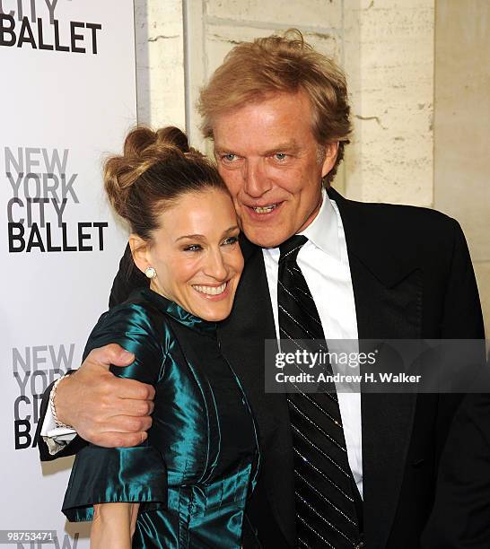 Ballet Master in Chief Peter Martins and Sarah Jessica Parker attend the 2010 New York City Ballet Spring Gala at the David H. Koch Theater, Lincoln...