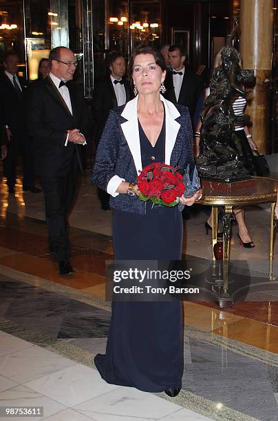 Princess Caroline of Hanover attends the AMADE Association Gala Dinner at Hotel de Paris on April 29, 2010 in Monaco, Monaco.