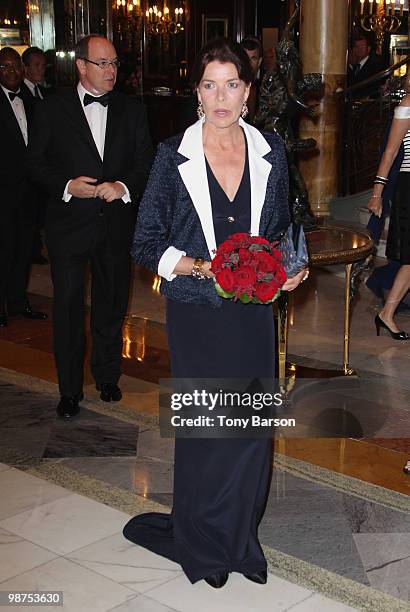 Princess Caroline of Hanover attends the AMADE Association Gala Dinner at Hotel de Paris on April 29, 2010 in Monaco, Monaco.