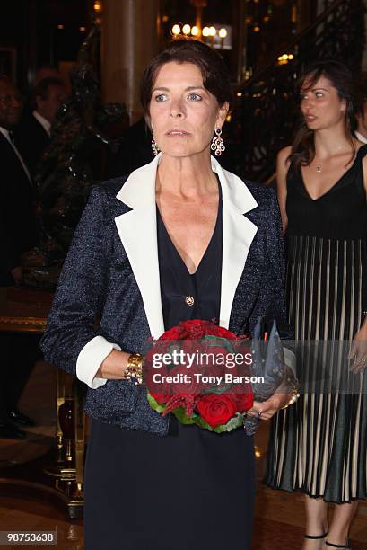 Princess Caroline of Hanover attends the AMADE Association Gala Dinner at Hotel de Paris on April 29, 2010 in Monaco, Monaco.